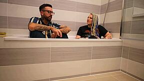 livie shares nerdy backstage stories from the bath during her piercing and tattoo interview with frankie jax at the party