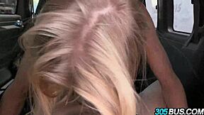 Amateur Blonde Pussy Squirts Wildly from Intense Outdoor Bus Fucking for Cash in Humiliating Public Reality Slut Action with Brunette Twist