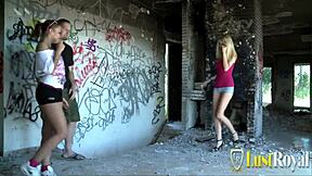 Oh man, this dude is fucking that teen 18+ie hard outdoor, and her friend is just watching the whole thing!