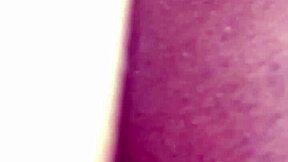 The black couple engages in intense action leading to creampie. He fills her petite ebony pussy with cum while she moans wetly.