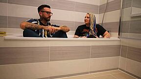 livie shares nerdy backstage stories from the bath during her piercing and tattoo interview with frankie jax at the party