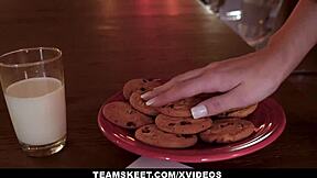 Hot teen 18+ Jillian Janson gets robbed and fucked during Christmas.