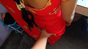 Hot Indian Village Bhabhi in Stockings Quick Fucks Brother in Law Doggy Style