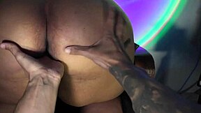 Friend Catches Me Watching Porn with Big Natural Tits and Curvy Body