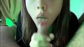 Girl sucks dick on snapchat