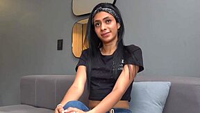 This big tits latina milf gets her ass licked casually. Then she takes a rough facefuck in homemade casting.