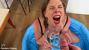 belgian teen alice maze indulges in fetish ritual drinking every drop of piss