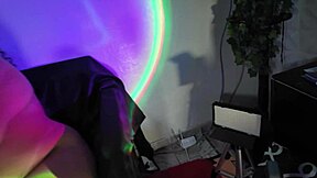 Friend Catches Me Watching Porn with Big Natural Tits and Curvy Body