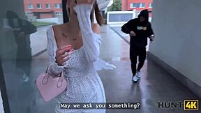 Hey, check out how Naomi Love flashes her natural boobs and cheats on her boyfriend right there