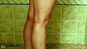 What Happens When Captivating Blonde Model Takes a Shower Alone?