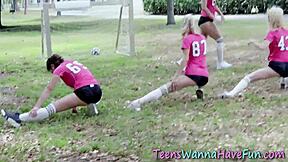 these hot teen 18+ sluts are getting pounded by big cocks at the party 😈🍆