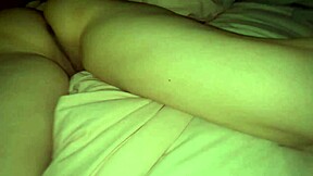 The petite teen 18+ felt tired of fucking so she let him jerk off on her tight pussy instead.