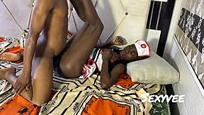 African Teen 18+ Loves To Fuck With Monster Cock Spanking And Rough Orgasm!