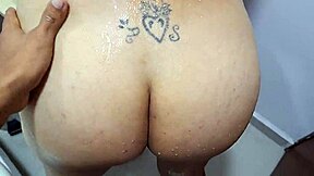 Salma loves stepson's big cock with kissing and spanking