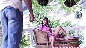 paulina 18 with teen body rubbing her tits and fucking hard that big black cock