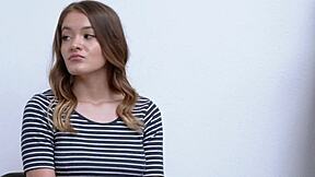 Naughty teen 18+ babe sucks horny officer's hard cock in office full movie