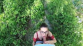 I Feel So Lost in the Forest but This Petite Girl Screams and Sucks My Big Cock Deep