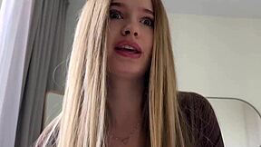 Stepsisters afraid of being late so she will do anything