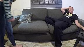 I crave that cum so bad, Scarlett Johnson chokes on cock while deepthroating and gagging hard.