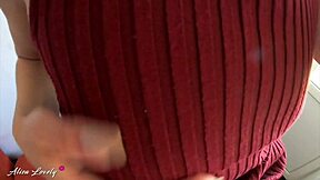 hey that stranger blonde in her dress and stockings sucks cock so skillfully then we fuck hard in standing doggy pov amateur style