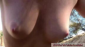 hey, check out this big tit teen 18+ with tattoos giving a blowjob outdoors in her police uniform until the facial cumshot