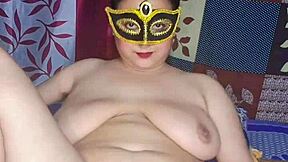 uh i'm this curvy blonde bhabhi with big natural tits and hairy pussy masturbating solo with a dildo moaning loud till i cum wet