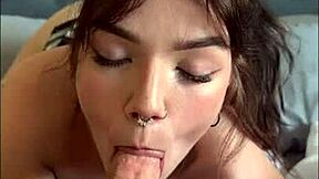 Real community college girl Aleena Che gets bent over, spanked, and fucked in tight pussy action. Teasing leads to intense POV riding.