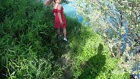 I Feel So Lost in the Forest but This Petite Girl Screams and Sucks My Big Cock Deep