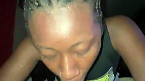 Teen neighbor gives secret blowjob leading to deepthroat creampie and cum in mouth.