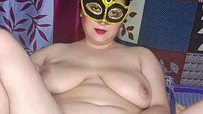 uh i'm this curvy blonde bhabhi with big natural tits and hairy pussy masturbating solo with a dildo moaning loud till i cum wet