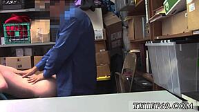 Female fake taxi cop catches emo teen suspect in car. Police bust her with hardcore uniform action.