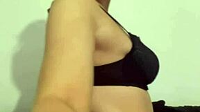 Young Millie starts riding her dildo in the college dorm. She builds up to squirting orgasm in POV view.