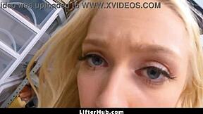 officer link ryan discovers stolen vibrator in braylin baileys skirt during a routine check at the lifterhub office