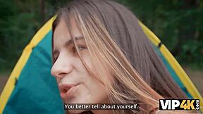 Horny couples lick asses in woods and fuck together