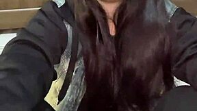 Deepthroat blowjob and reverse cowgirl ride from cute debora prado