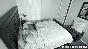 Kyler Quinn and Paige Owens give step sister gift of cowgirl riding and cumshot hardcore fuck