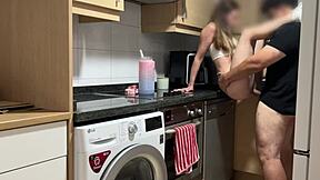 Petite Prostitute Gets Shaved Pussy Kissed And Filled With Creampie While Talking To Boyfriend On Phone