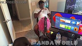 Ebony Anal Slut Takes BBC Deep in Asshole While Second Ebony Slut Swallows Another BBC in Group Action