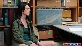shoplyfter alex harper shows off perfect tits while getting fucked in the office