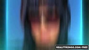 Blonde and Brunette Teens Kiss and Lick Pussy in Mikes Apartment Bang for Rent