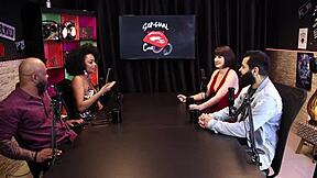 Lady Snow and Lord Kenobi dominate in sensual cast part 2 on sheer red