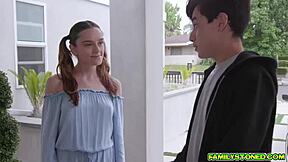 Sexy Chick Lily Glee Punished By Horny Stepdad With Tight Pussy Slamming