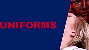 Hey those two naughty students are sucking off their teacher and swapping his cum