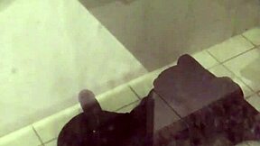 Amateur petite ebony rides huge BBC torso dildo while moaning in solo action.