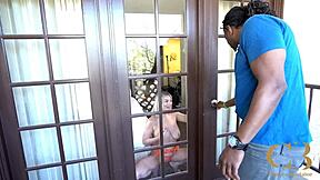 Blonde milf babe moans in desert sample. Interracial fucking with big black cock brings intense pleasure.