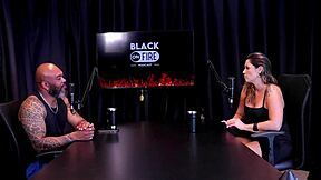 Intense dp action with brazilian blonde in sheer red