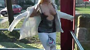 german blonde teen 18+slut naked in public 😏