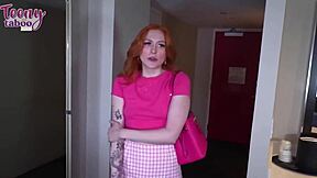 During vacations, boss Seth enjoyed the babysitter Strawberry Fields in lingerie. She got deepthroated, ridden, and creampied in missionary.