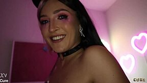 emo girl takes big cock in her tight pussy during first time fucking session