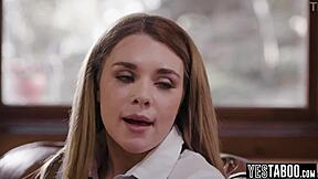 I feel so aroused as big boobs lesbian teen 18+ cheerleader seduces petite 18+ hairy classmate with face sitting and tribbing